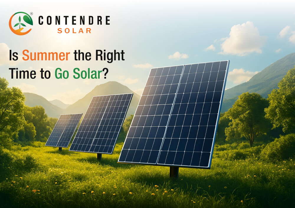 install solar panels in summer