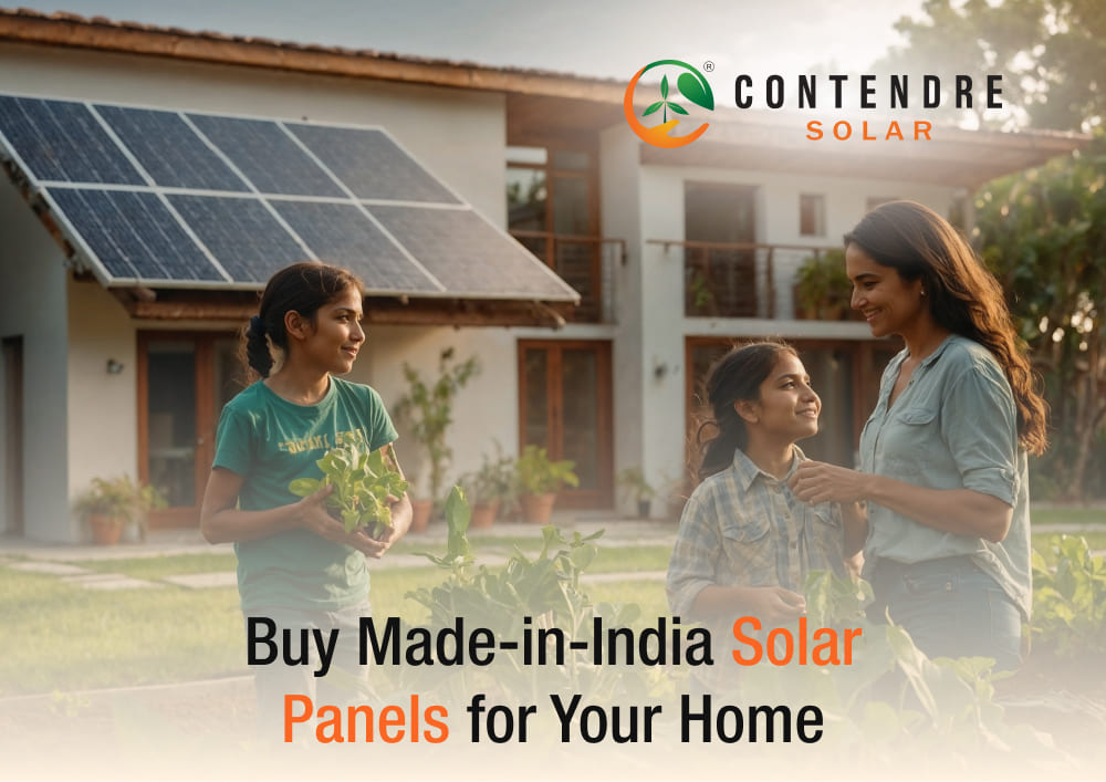 made in india solar panels for home